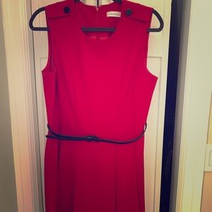 Calvin Klein Red sleeveless dress